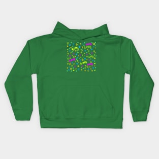 fluorescent small heart pattern Kids Hoodie